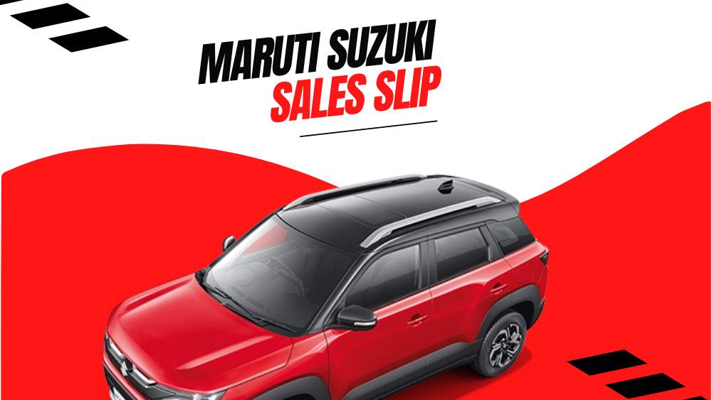 Maruti Suzuki Sales Slip